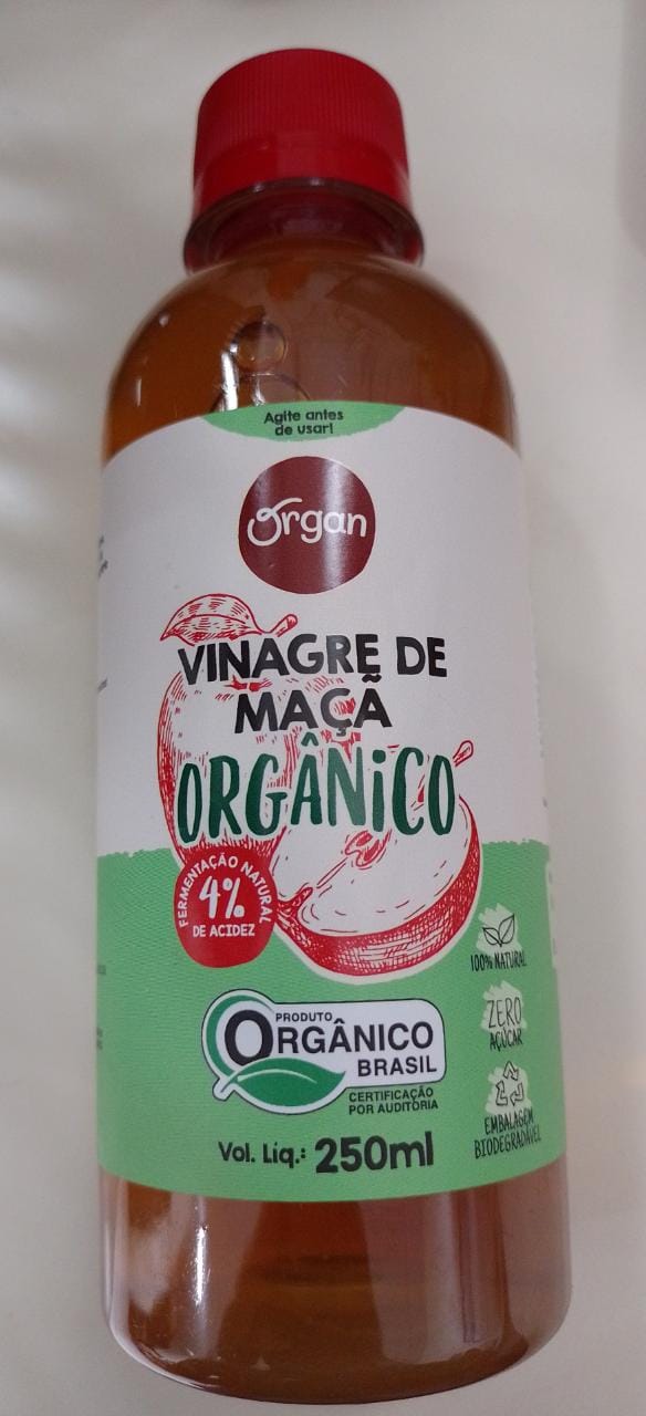VINAGRE MAÇÃ ORGÂNICO ORGAN 250ML